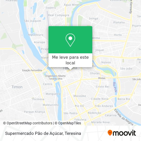 Supermercado Pão de Açúcar mapa