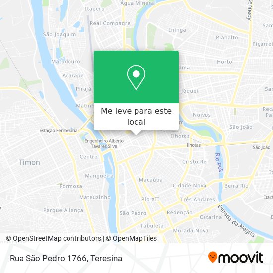 Rua São Pedro 1766 mapa