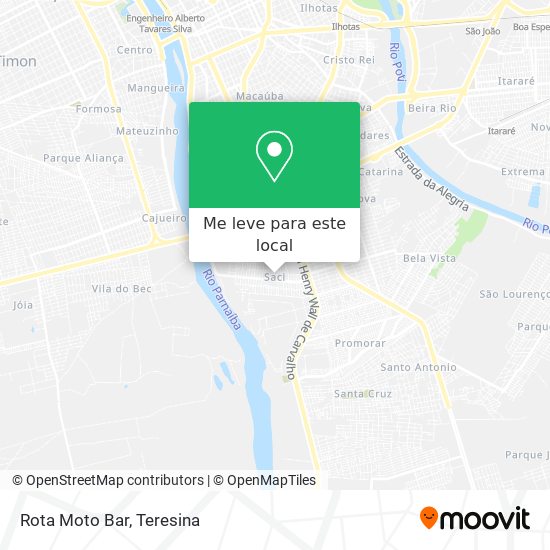 Rota Moto Bar mapa