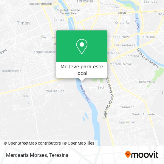 Mercearia Moraes mapa