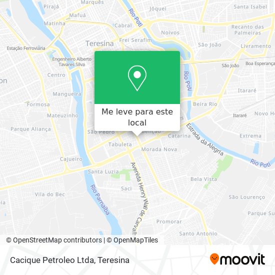 Cacique Petroleo Ltda mapa