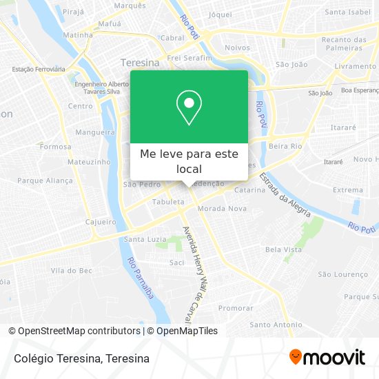 Colégio Teresina mapa