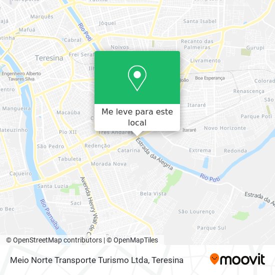 Meio Norte Transporte Turismo Ltda mapa