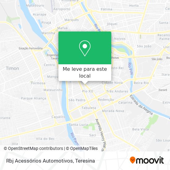 Rbj Acessórios Automotivos mapa