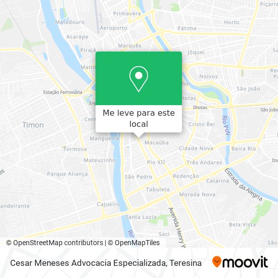 Cesar Meneses Advocacia Especializada mapa