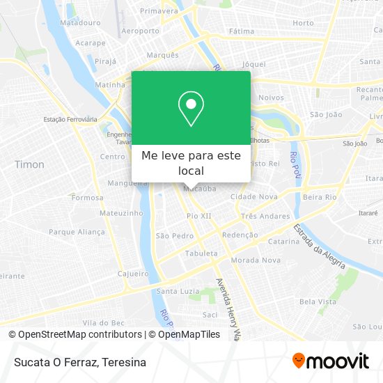 Sucata O Ferraz mapa