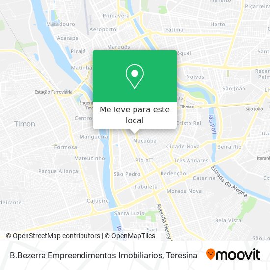 B.Bezerra Empreendimentos Imobiliarios mapa
