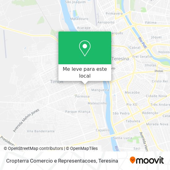 Cropterra Comercio e Representacoes mapa