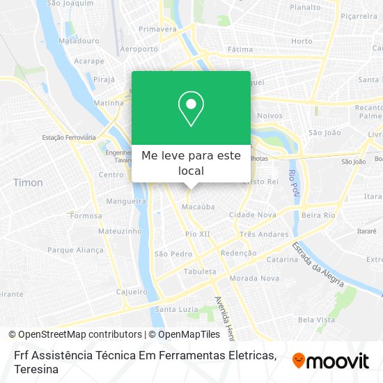 Frf Assistência Técnica Em Ferramentas Eletricas mapa