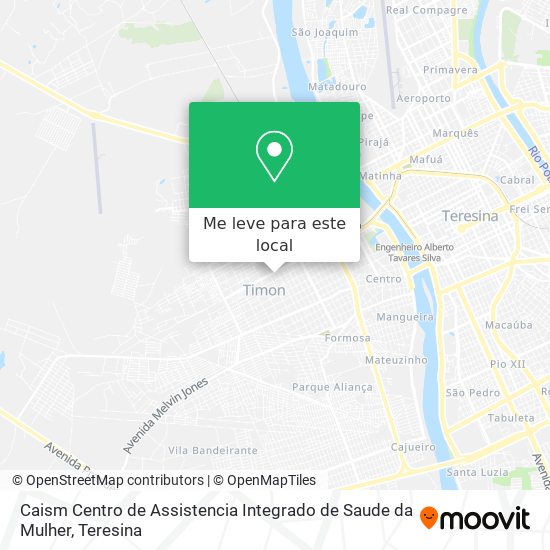 Caism Centro de Assistencia Integrado de Saude da Mulher mapa