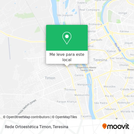 Rede Ortoestética Timon mapa