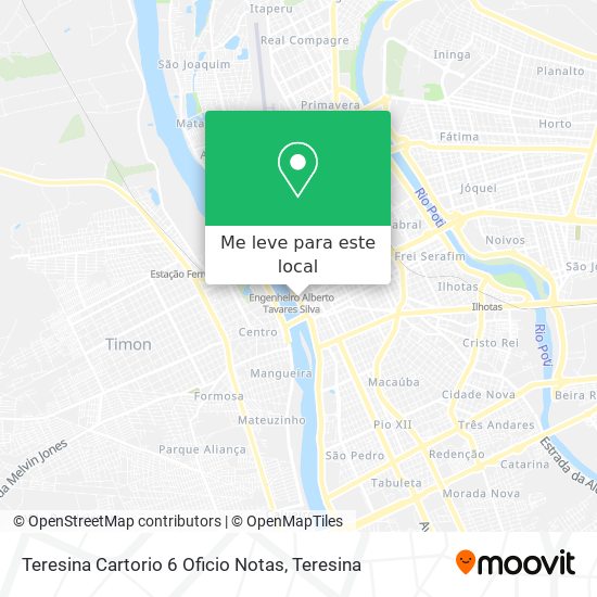 Teresina Cartorio 6 Oficio Notas mapa
