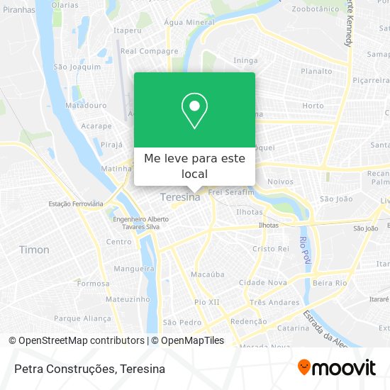 Petra Construções mapa