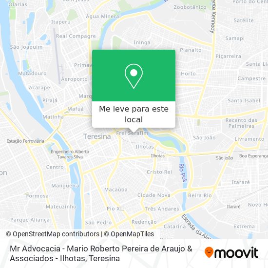 Mr Advocacia - Mario Roberto Pereira de Araujo & Associados - Ilhotas mapa