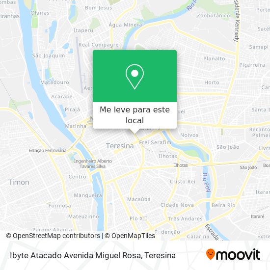 Ibyte Atacado Avenida Miguel Rosa mapa