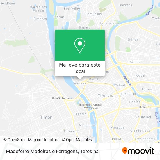 Madeferro Madeiras e Ferragens mapa