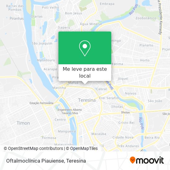 Oftalmoclínica Piauiense mapa