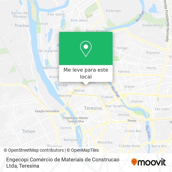 Engecopi Comércio de Materiais de Construcao Ltda mapa