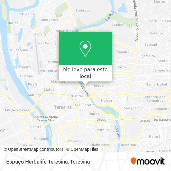 Espaço Herbalife Teresina mapa