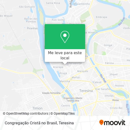 Congregação Cristã no Brasil mapa