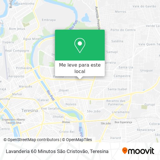 Lavanderia 60 Minutos São Cristovão mapa