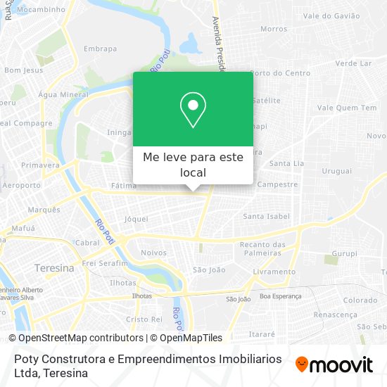 Poty Construtora e Empreendimentos Imobiliarios Ltda mapa