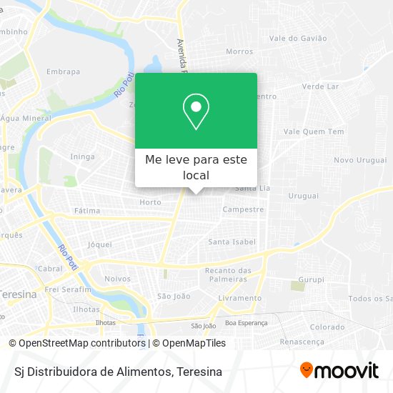 Sj Distribuidora de Alimentos mapa