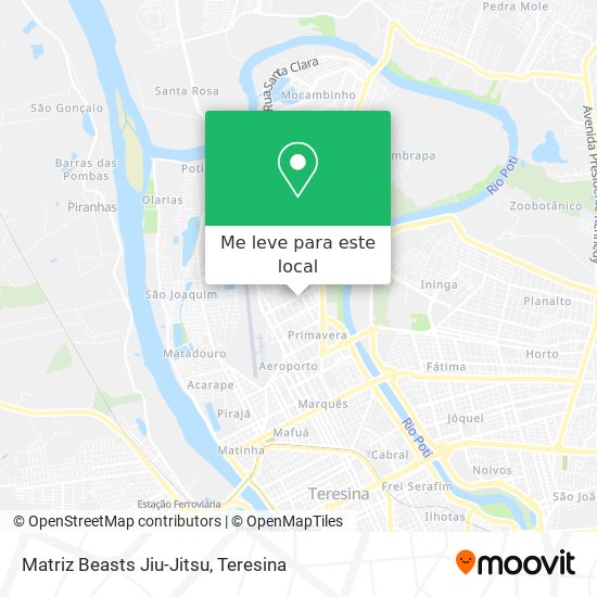 Matriz Beasts Jiu-Jitsu mapa