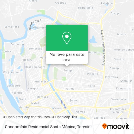 Condomínio Residencial Santa Mônica mapa