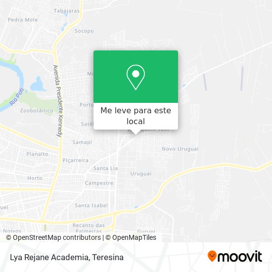 Lya Rejane Academia mapa