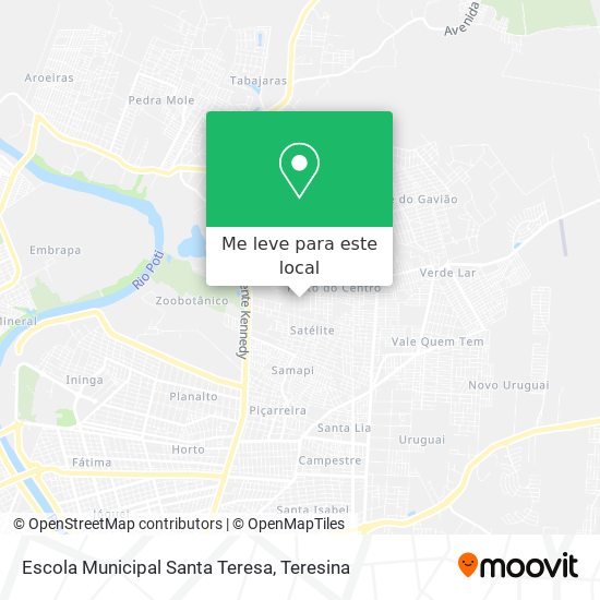 Escola Municipal Santa Teresa mapa