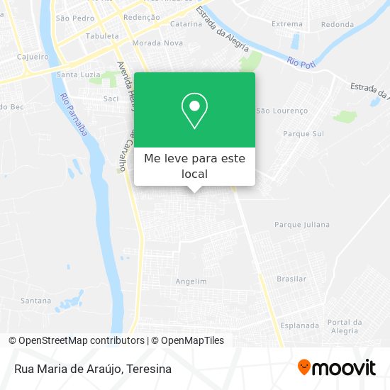 Rua Maria de Araújo mapa