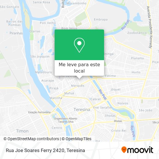 Rua Joe Soares Ferry 2420 mapa