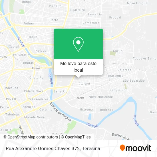 Rua Alexandre Gomes Chaves 372 mapa