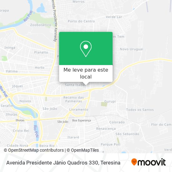 Avenida Presidente Jânio Quadros 330 mapa