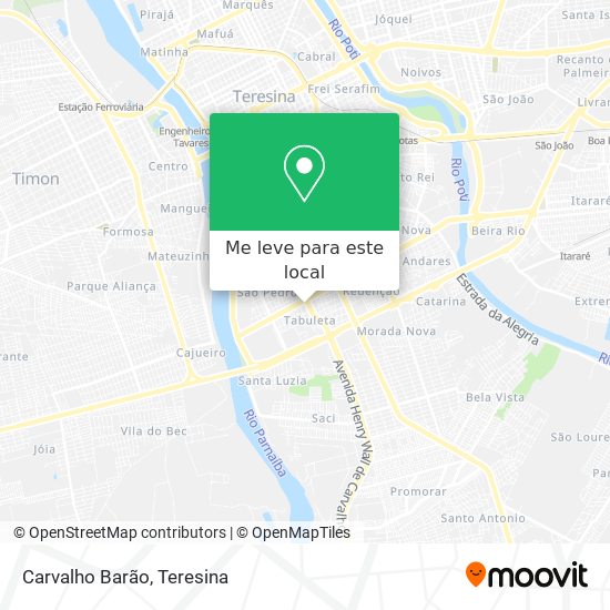Carvalho Barão mapa