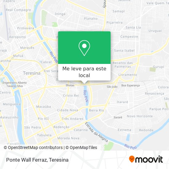 Ponte Wall Ferraz mapa