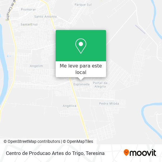 Centro de Producao Artes do Trigo mapa