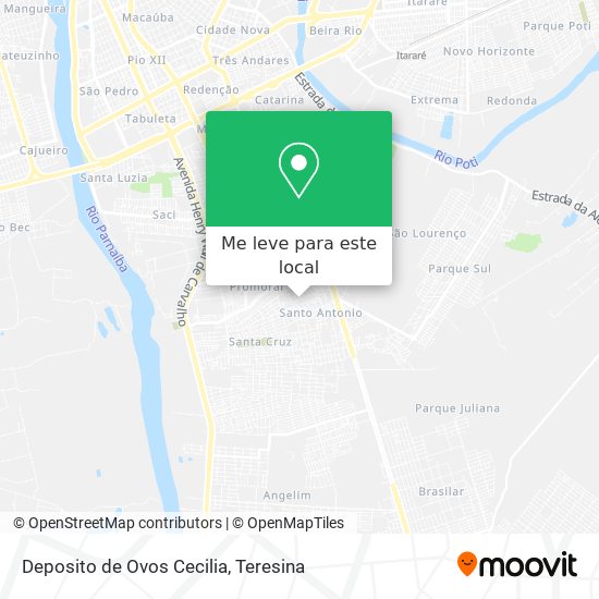 Deposito de Ovos Cecilia mapa