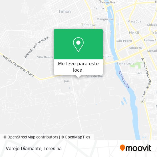 Varejo Diamante mapa