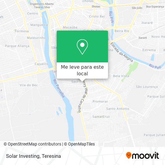 Solar Investing mapa