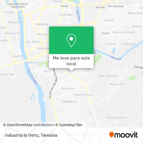 Industria la Vertu mapa