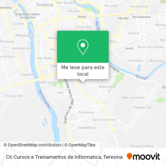 Cti Cursos e Treinamentos de Informatica mapa
