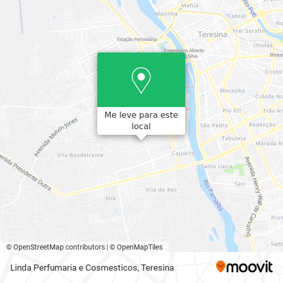 Linda Perfumaria e Cosmesticos mapa