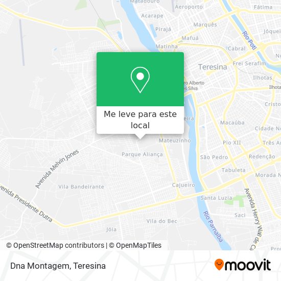 Dna Montagem mapa