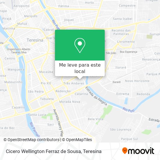 Cicero Wellington Ferraz de Sousa mapa