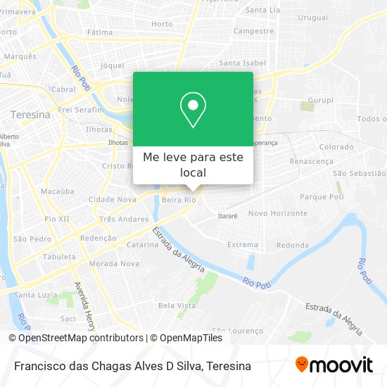 Francisco das Chagas Alves D Silva mapa