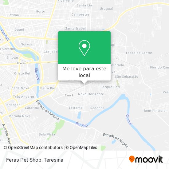 Feras Pet Shop mapa