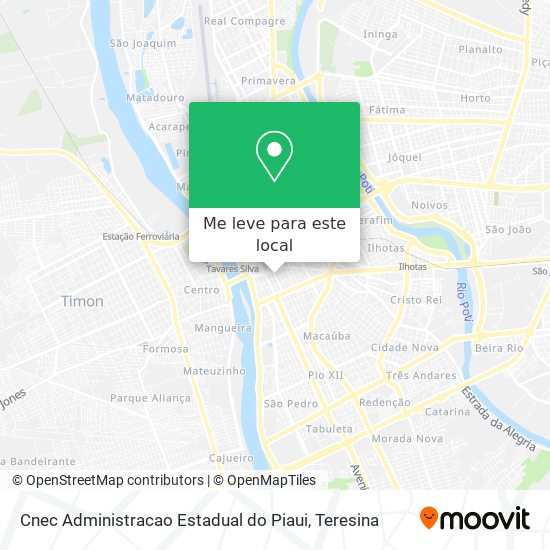 Cnec Administracao Estadual do Piaui mapa