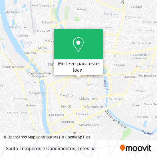 Santo Temperos e Condimentos mapa